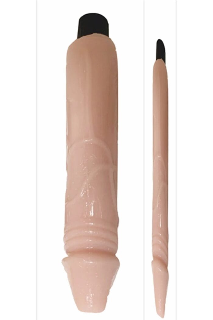 Waves Of Pleasure Vibratör /- Gerçekçi Dokuda - Titreşimli - 18 cm Boyunda - Ten Renginde Vibratör - Görsel 3