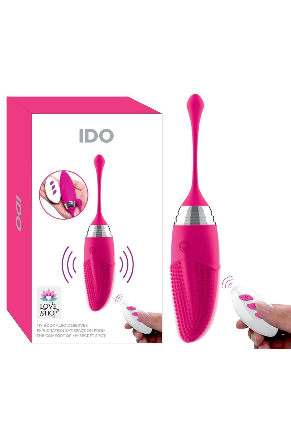 1_org_zoom-1165.jpg Uzaktan Kumandalı 12 Ayarlı Güçlü Titreşim Usb Şarj Klitoris Uyarma 9.5 Cm Lüks Kablosuz Vibratör - Görsel 1