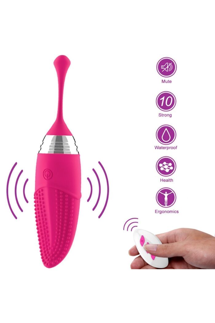 Uzaktan Kumandalı 12 Ayarlı Güçlü Titreşim Usb Şarj Klitoris Uyarma 9.5 Cm Lüks Kablosuz Vibratör - Image 2