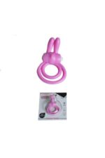 PEMBE KLİTORİS UYARICILI TİTREŞİMLİ PENİS HALKASI | NEW RABBIT RING PINK, ÜST KALİTE SİLİKON - Görsel 4