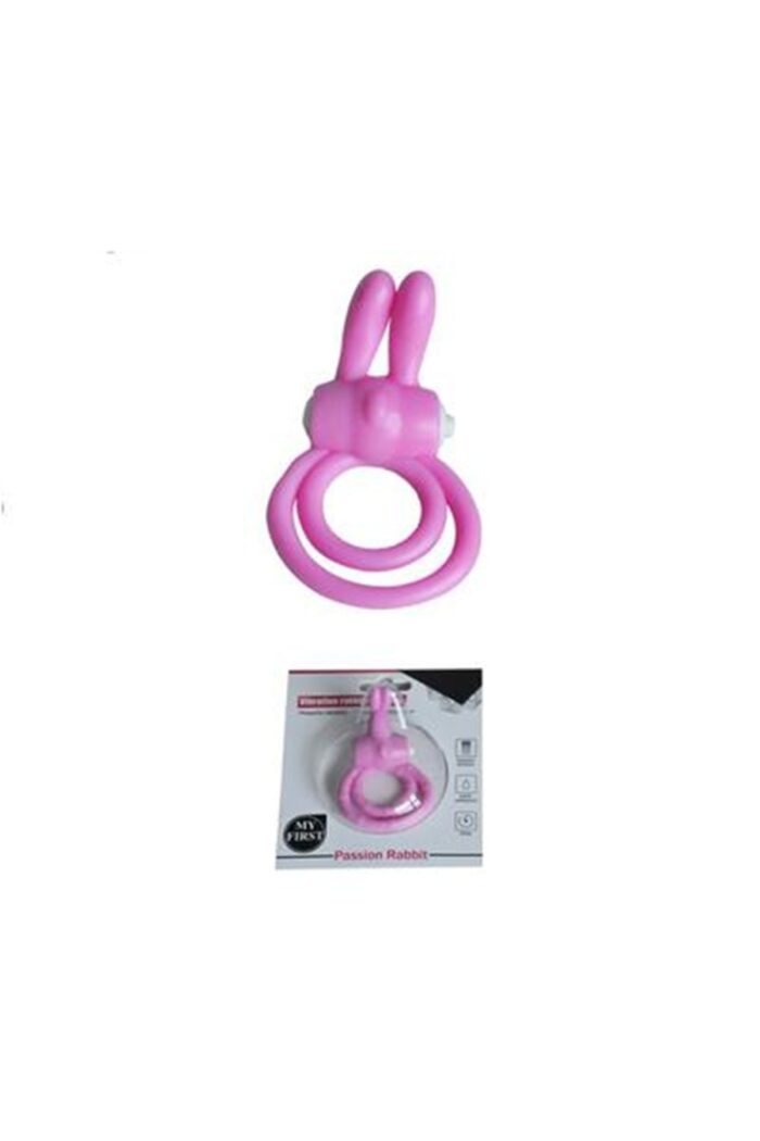 PEMBE KLİTORİS UYARICILI TİTREŞİMLİ PENİS HALKASI | NEW RABBIT RING PINK, ÜST KALİTE SİLİKON - Image 6