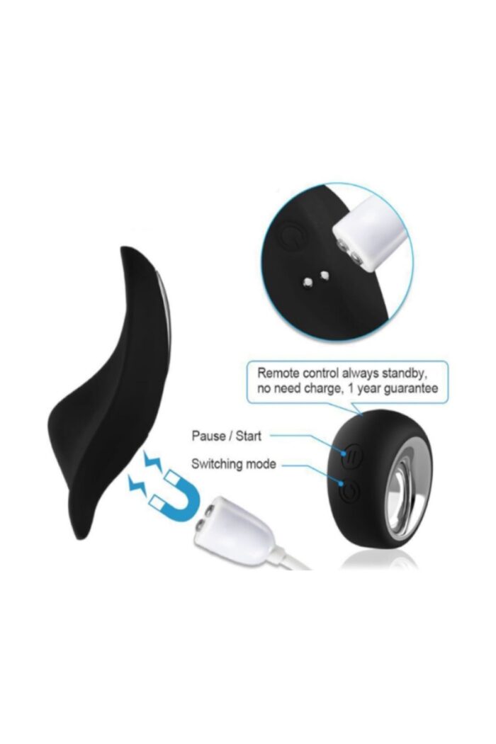 Çamaşır Içi Giyilen Klitoris Uyarıcı Uzaktan Kumandalı 8 Cm Boy 12 Mod Titreşim Vibratör - Image 3
