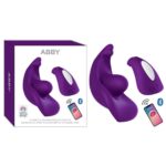 Abby App- Mor Renkli *vibratör** Teleofon Uygulamalı* 12 Titreşim Modu * Müzik , Ses ve Sallamaya Duyarlı Titreşim Özelliği * Çift Motorlu Titreşim ÖzelliğiIç Çamaşırında Kullanım Vibratör