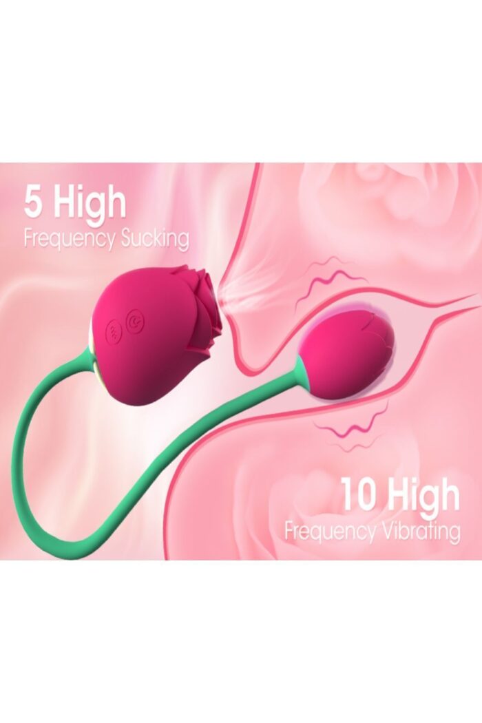 Rose Vibratör * 5 Fonksiyonlu Emme Özelliği * Vajinal-Klitoris ve G Uyarıcı Olarak Kullanıma Uygun * Çift Motorlu 10 Mod Güçlü Titreşim* Klitoris - G Nokta Uyaran Usb Şarj 7.6 Cm Gül Vibratör - Image 5