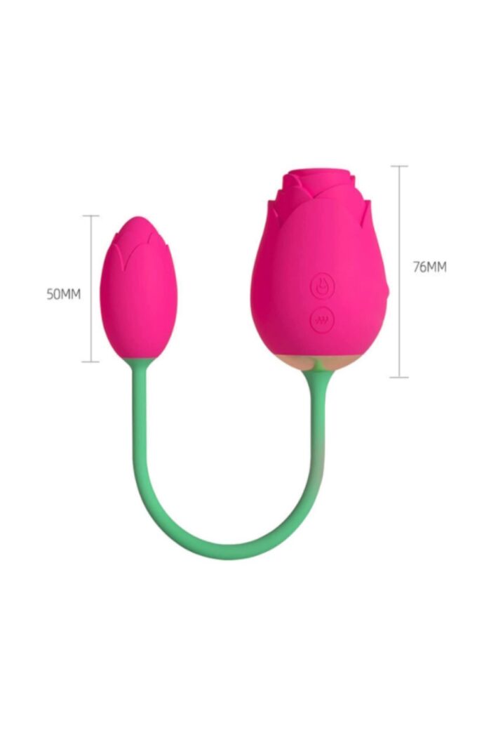 Rose Vibratör * 5 Fonksiyonlu Emme Özelliği * Vajinal-Klitoris ve G Uyarıcı Olarak Kullanıma Uygun * Çift Motorlu 10 Mod Güçlü Titreşim* Klitoris - G Nokta Uyaran Usb Şarj 7.6 Cm Gül Vibratör - Image 8