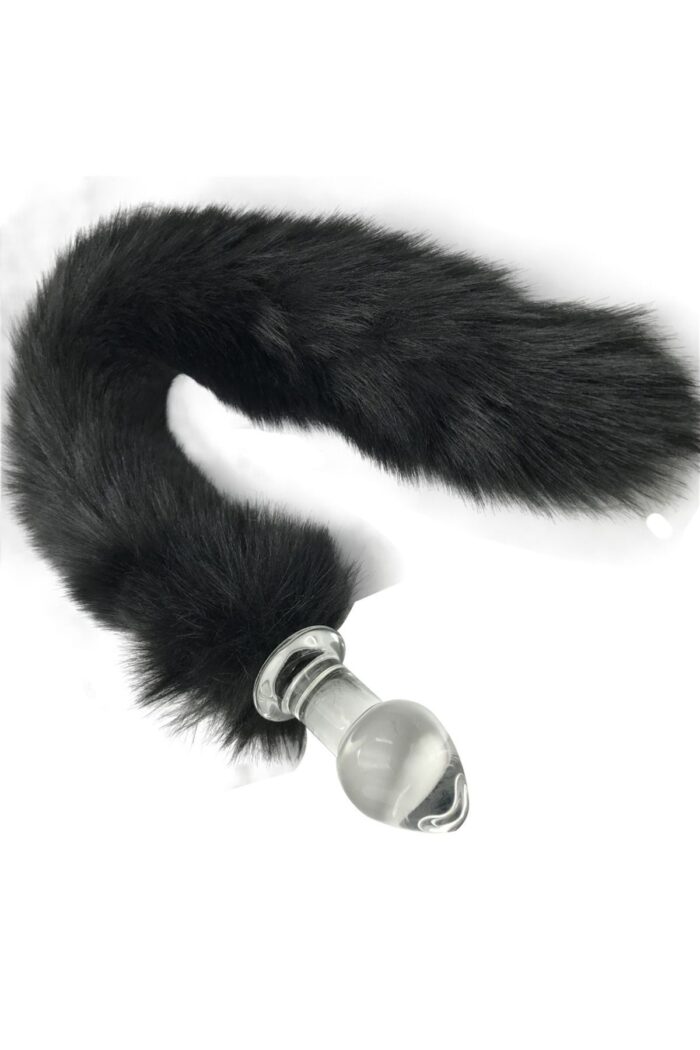 9 Cm Boy / 3,8 cm En /Anal Plug Zevk Veren Tıkaç 37 cm Siyah Peluş Tilki Kuyruk Anal Plug - Image 3