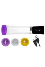'- Lovemate Güçlü Performanslı Elektrikli Penis Pompası - USB Şarjlı, Anında Etki- GÜÇLÜ VAKUM GÜCÜ - DOKUNMATİK KULLANIM - ÜÇ YEDEK BAŞLIK - Görsel 6