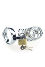 Penis Kafesi - Kilitlenebilir - Fantezi Ürünü Metal Penis Cage - Görsel 2