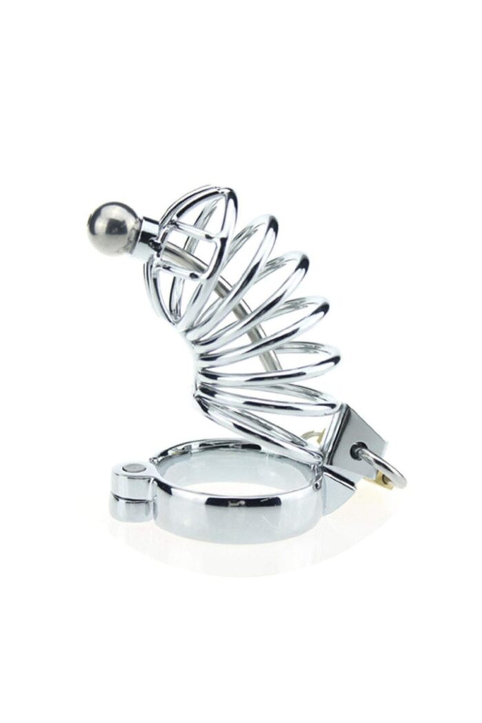 Penis Kafesi - Kilitlenebilir - Fantezi Ürünü Metal Penis Cage - Görsel 3