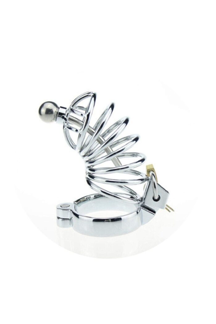Penis Kafesi - Kilitlenebilir - Fantezi Ürünü Metal Penis Cage - Görsel 7