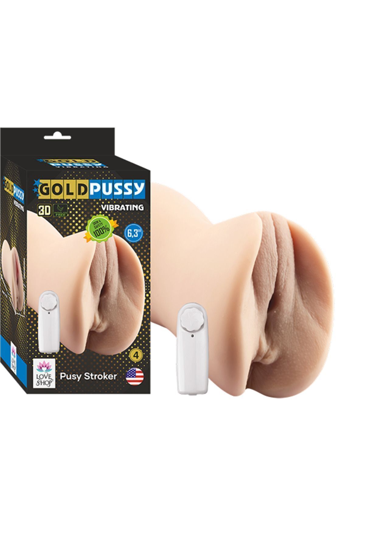 1_org_zoom-1338.jpg GOLD PUSSY VIBRATING / Titreşimli Cep Vajinası - Vajinal Giriş, 16.8 cm Derinlik, Açık Ten Rengi - Image 1