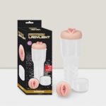 FANTASY LADYLİGHT * Gerçekçi Dokuda Beyaz Kaplı Cep Vajinası -Gizli Saklama Kabı, 25 cm Derinlik -İç Yapı Tırtıklı Kanal