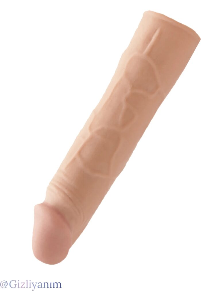 5cm Dolgu Uzatmalı Toplam 17 cm Penis Kılıfı - Ten Hassasiyetinde Tpi Materyal - Image 4