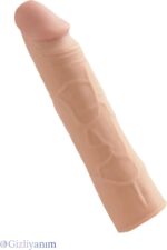 5cm Dolgu Uzatmalı Toplam 17 cm Penis Kılıfı - Ten Hassasiyetinde Tpi Materyal - Image 5