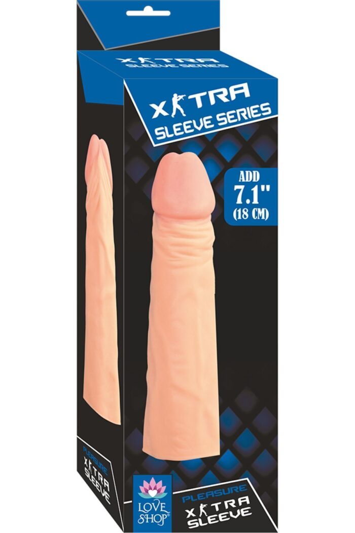 Toplam Uzunluğu 17 cm/ 5 cm Dolgulu Penis Kılıfı Ten Hassasiyetinde - Image 2