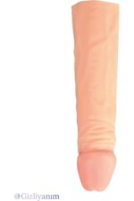 Toplam Uzunluğu 17 cm/ 5 cm Dolgulu Penis Kılıfı Ten Hassasiyetinde - Görsel 5