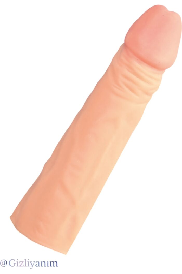 Toplam Uzunluğu 17 cm/ 5 cm Dolgulu Penis Kılıfı Ten Hassasiyetinde - Image 7