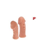 Ekstra Dolgu İle Kalınlaştıran Penis Kılıfı - COCK SLEEVE Kabatma Desenli Tırtıklı - Image 5