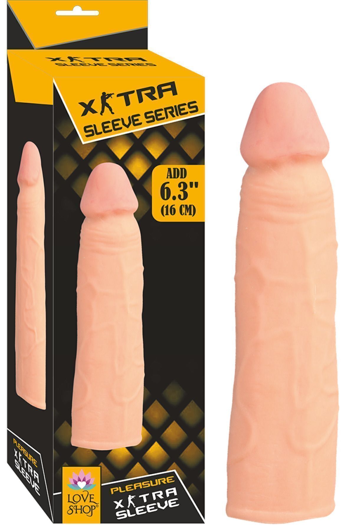 1_org_zoom-1392.jpg 5 cm Uzatmalı, Toplam 16 cm Uzunluğunda Penis Kılıfı - Görsel 1