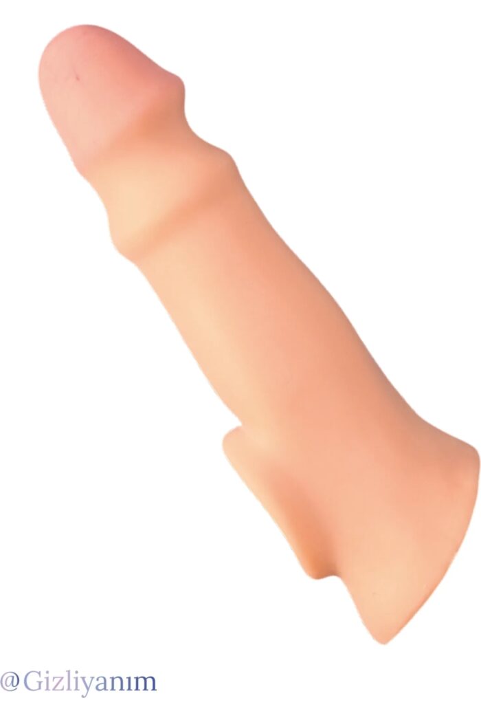 X-Tender Series-X-Tender Realistik Sleve - 18 cm Uzunluk. 5 cm Uzatma- 140 gr Ağırlığında - Gerçekçi Ten Dokusunda*18 cm Yüksek Kalite, Gerçekçi Ten Dokulu Penis Kılıfı Testis Geçmeli 5 cm Dolgulu - Image 3
