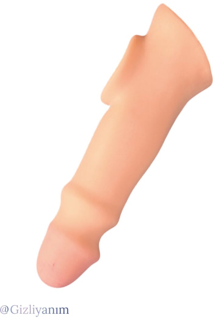 X-Tender Series-X-Tender Realistik Sleve - 18 cm Uzunluk. 5 cm Uzatma- 140 gr Ağırlığında - Gerçekçi Ten Dokusunda*18 cm Yüksek Kalite, Gerçekçi Ten Dokulu Penis Kılıfı Testis Geçmeli 5 cm Dolgulu - Image 5
