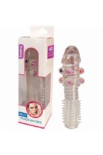 Vajinal Uyarı Özelliği, Penis Kılıfı - Tırtıklı Boncuklu - Görsel 2