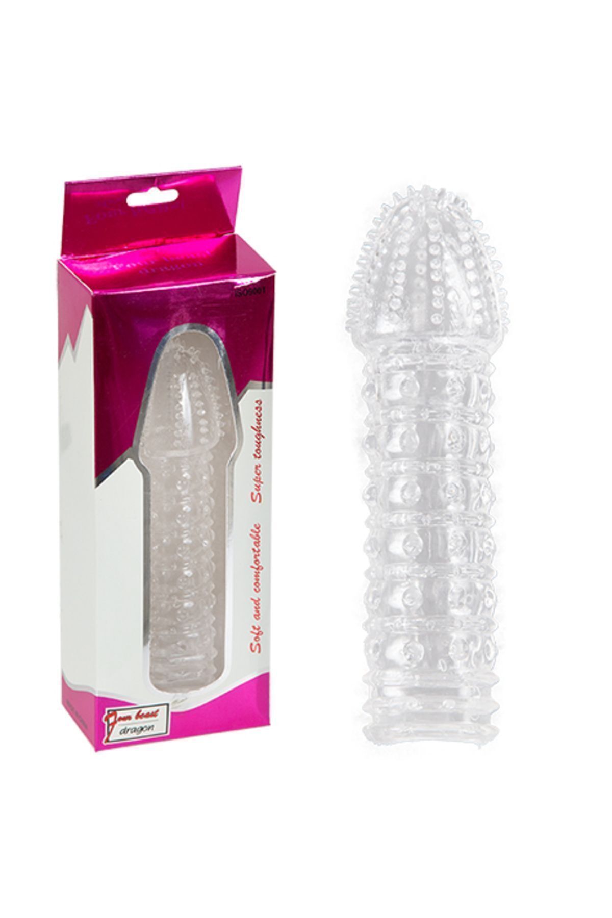 1_org_zoom-1426.jpg Tırtıklı Uyarıcı Yapıda Silikon Prezervatif Penis Kılıfı - Görsel 1