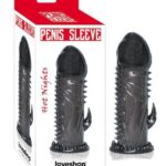 Vajinal Uyarıcı Tırtıklı Prezervatif Penis Kılıfı Kondom Titreşimli Siyah Klitoris Uyarıcılı