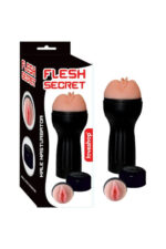 FLESH SECRET – SAKLAMA KABI ŞEKLİNDE MASTURBATÖR, ET DOKUSUNDA HASSAS YAPI, TEN RENGİ, 750 GR - Görsel 6