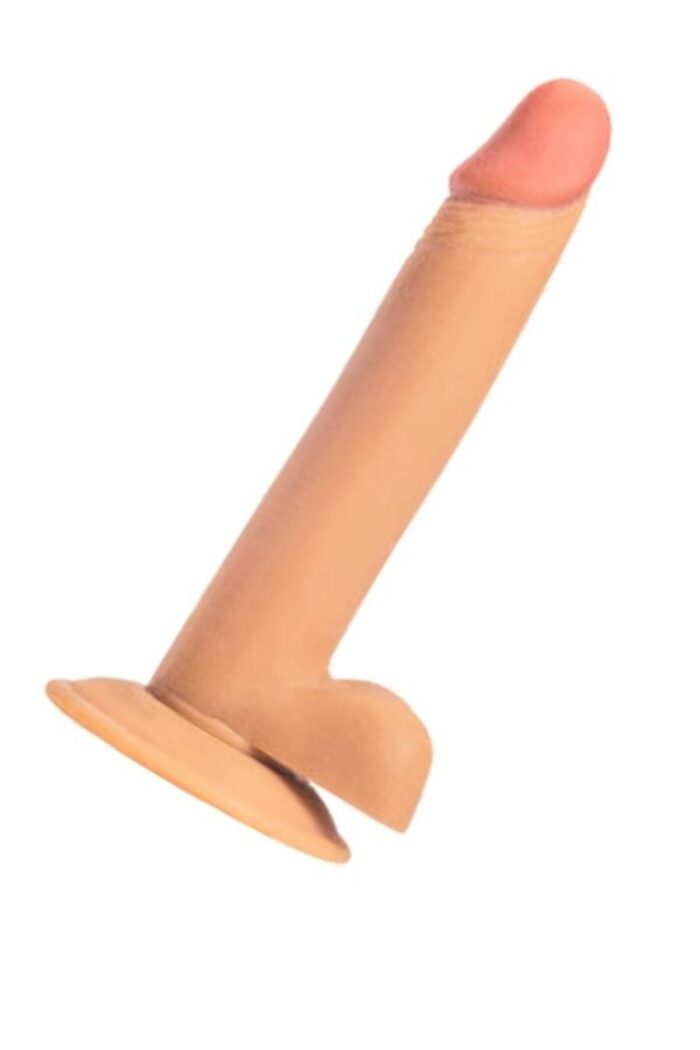 21,5 cm Realistik Penis Dildo - Açık Ten Rengi Vantuz Özellikli - Lüks Malzeme & Cilt Dostu - Image 3