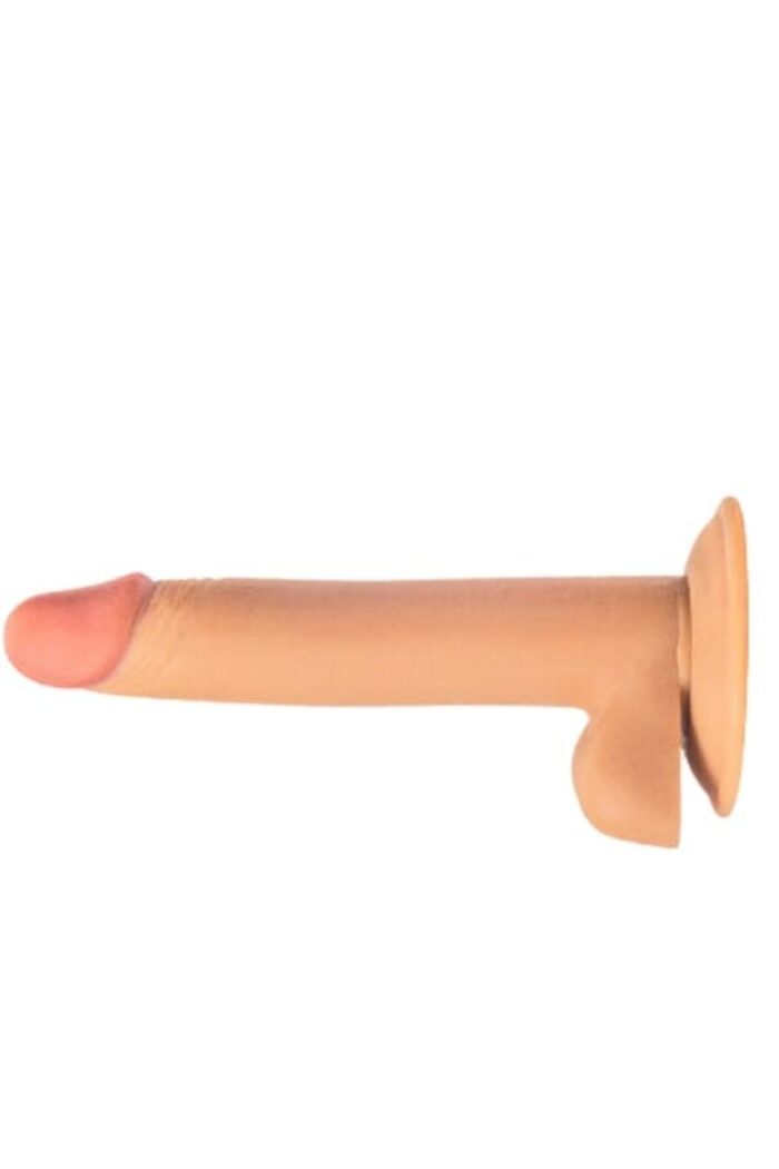 21,5 cm Realistik Penis Dildo - Açık Ten Rengi Vantuz Özellikli - Lüks Malzeme & Cilt Dostu - Image 6