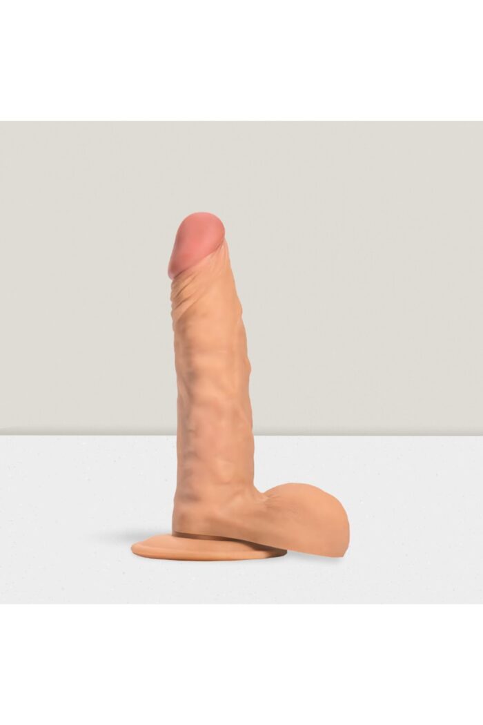 Colin's Dildo * 21 cm Realistik Penis Dildo - Açık Ten Rengi ve Yüksek Vantuzlu - Cilt Dostu Saf Silikon İçerikli - Image 2