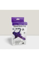 Harness-Rabbit Dong * Tavşan Şeklinde Uyarıcılı * Belden Bağlama Kemerli Titreşimli Mavi Renkte 10 Farklı Modu ve 21 cm Uzunluğunda Vibratör Dildo - Görsel 2