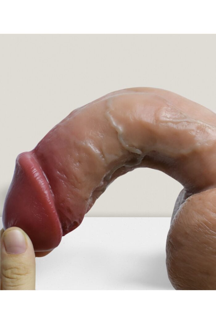 Cock Plus Dildo*Çift Katman Özel Damar Doku İle Kıkırdaklı Şekil Verilen Gerçekçi Kaliteli Vantuzlu Silikon Malzeme* Özel El Işçiliği Ile Yapılan Damar Dokusu - Görsel 4