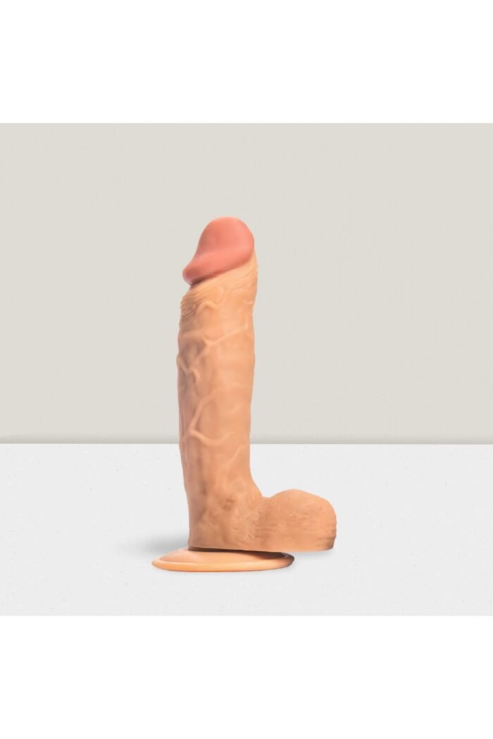 Jason's Dildo / * Realistik Penis Dildo - 24 cm Uzunluk - Açık Ten Rengi - Yüksek Vantuzlu - Lüks & Cilt Dostu 550 gr - Image 2