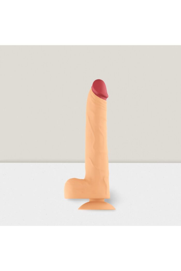 Realistik Penis Vibratör 19 cm Açık Ten Rengi 12 Titreşim Modu Yüksek Vantuzlu 360 Derece Rotasyon Isıtmalı - Image 2