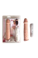 Özel Tırtıklı Titreşimli Kumandalı Dildo - Yukarı Aşağı Rotasyonlu ve Realistik Doku Vibratör Penis