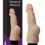 Waves Of Pleasure Titreşimli Vibratör / * 16 cm Uzunluğunda * 3 cm Kalınlıkta * Damarlı Yeni Nesil Dildo - Esnek Tasarım, Realistik Doku Özel Tasarım Başlıklı