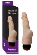 Waves Of Pleasure Titreşimli Vibratör / * 16 cm Uzunluğunda * 3 cm Kalınlıkta * Damarlı Yeni Nesil Dildo - Esnek Tasarım, Realistik Doku Özel Tasarım Başlıklı