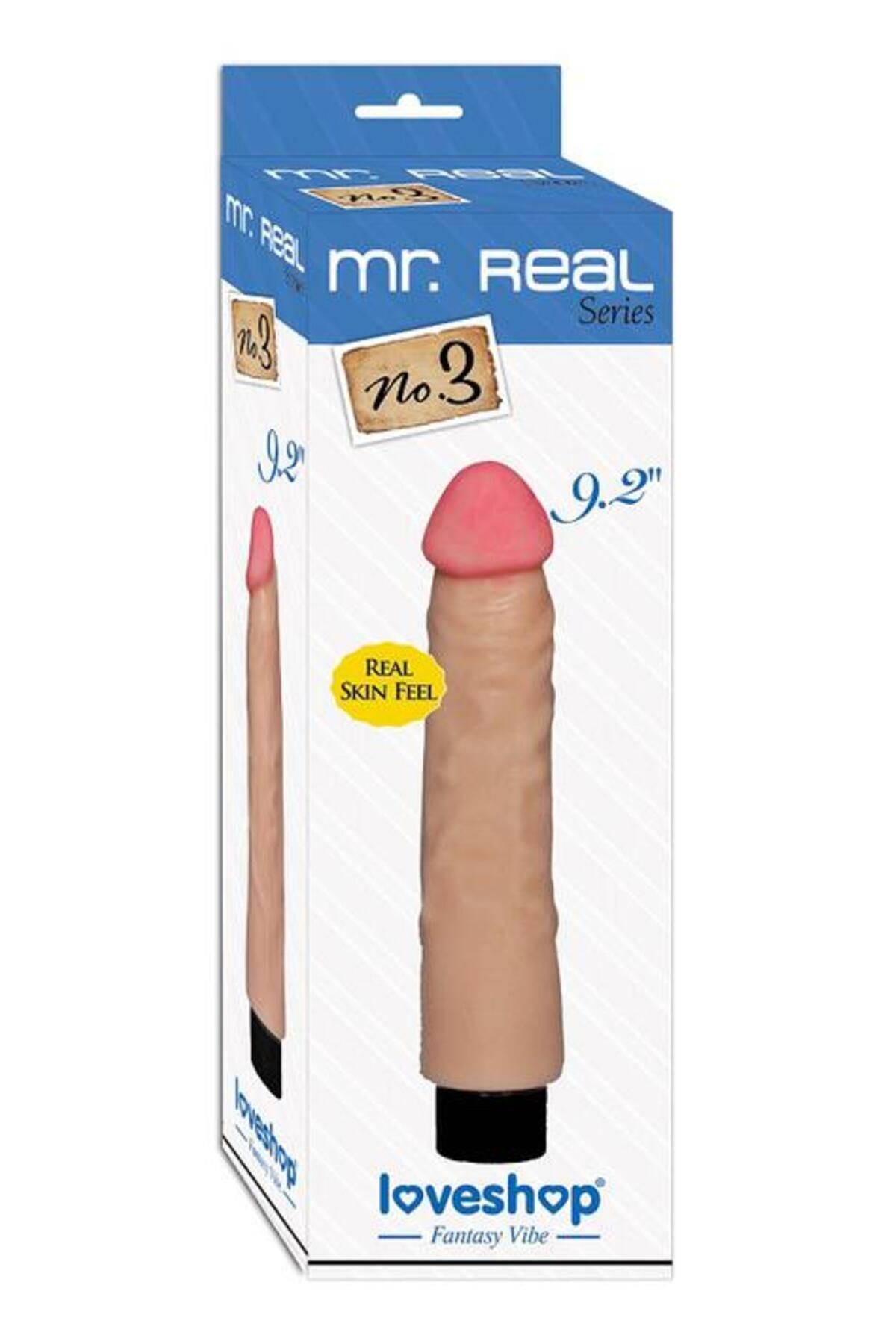 1_org_zoom-1598.jpg Mr. Real No: 3 / Vibratör * Realistik Damarlı Dildo - 23.3 cm Uzunluk, Titreşimli, Güçlü - Görsel 1
