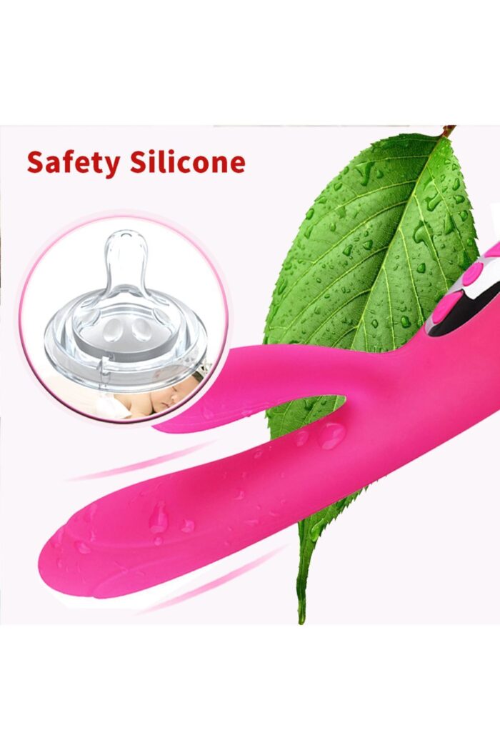 Isıtmalı Sessiz Pembe G Noktası Tavşan Vibratör - Yüksek Kalite USB Şarjlı - Görsel 3