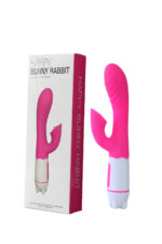 Sessiz USB Şarjlı Klitoris Uyarıcı Tavşan Vibratör - 19 cm - Mor 36 Mod Titreşim