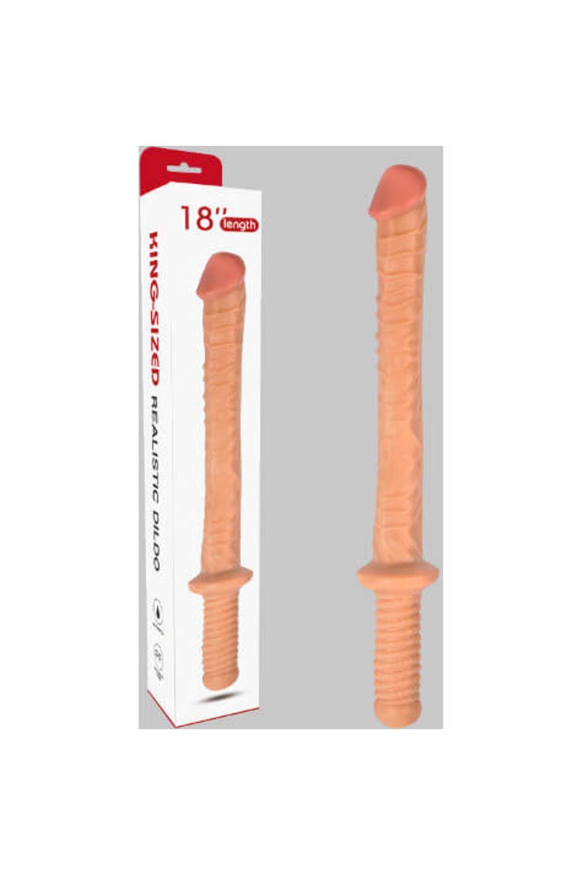 1_org_zoom-1621.jpg Ultra Uzun Dildo - 45 cm Boy, Vantuzlu ve Realistik İkili Kullanım - Görsel 1