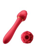 Kırmızı 12 Fonksiyon Emme Özellikli (Anal Vajinal ) Kullanım Özel Vibratör-USB Şarj -20 Titreşim Mod - Image 2