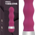 Pembe Realistik Masaj Mini Vibratör Penis Boğumlu