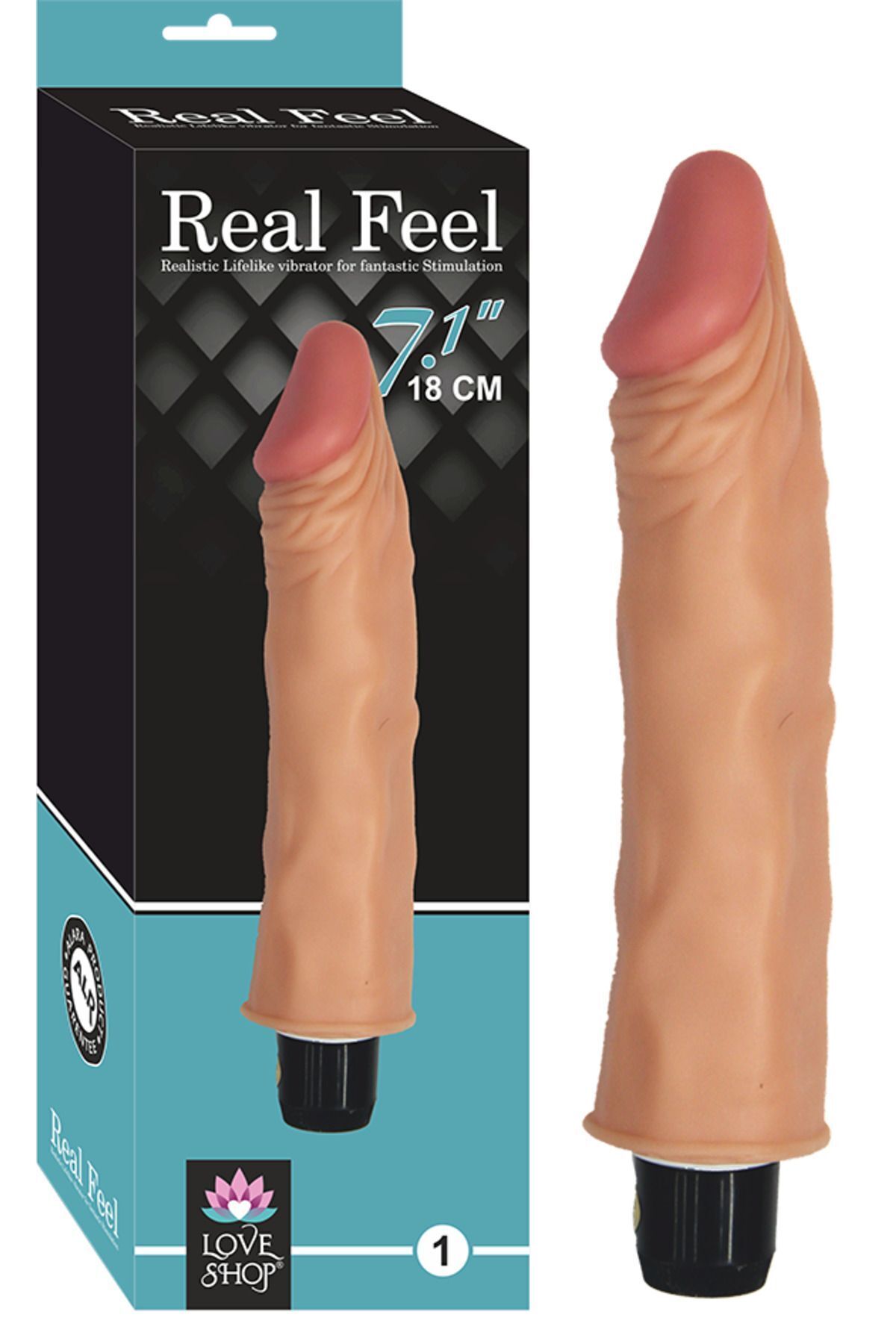 1_org_zoom-1703.jpg Realistik Damarlı Titreşimli Dildo -18 cm -Ten Hassasiyetinde - Görsel 1