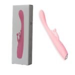 Klitoris Uyarıcılı Titreşimli Tavşan Vibratör - USB Şarjlı - Pembe-Vajinal ve Anal Kullanılabilir
