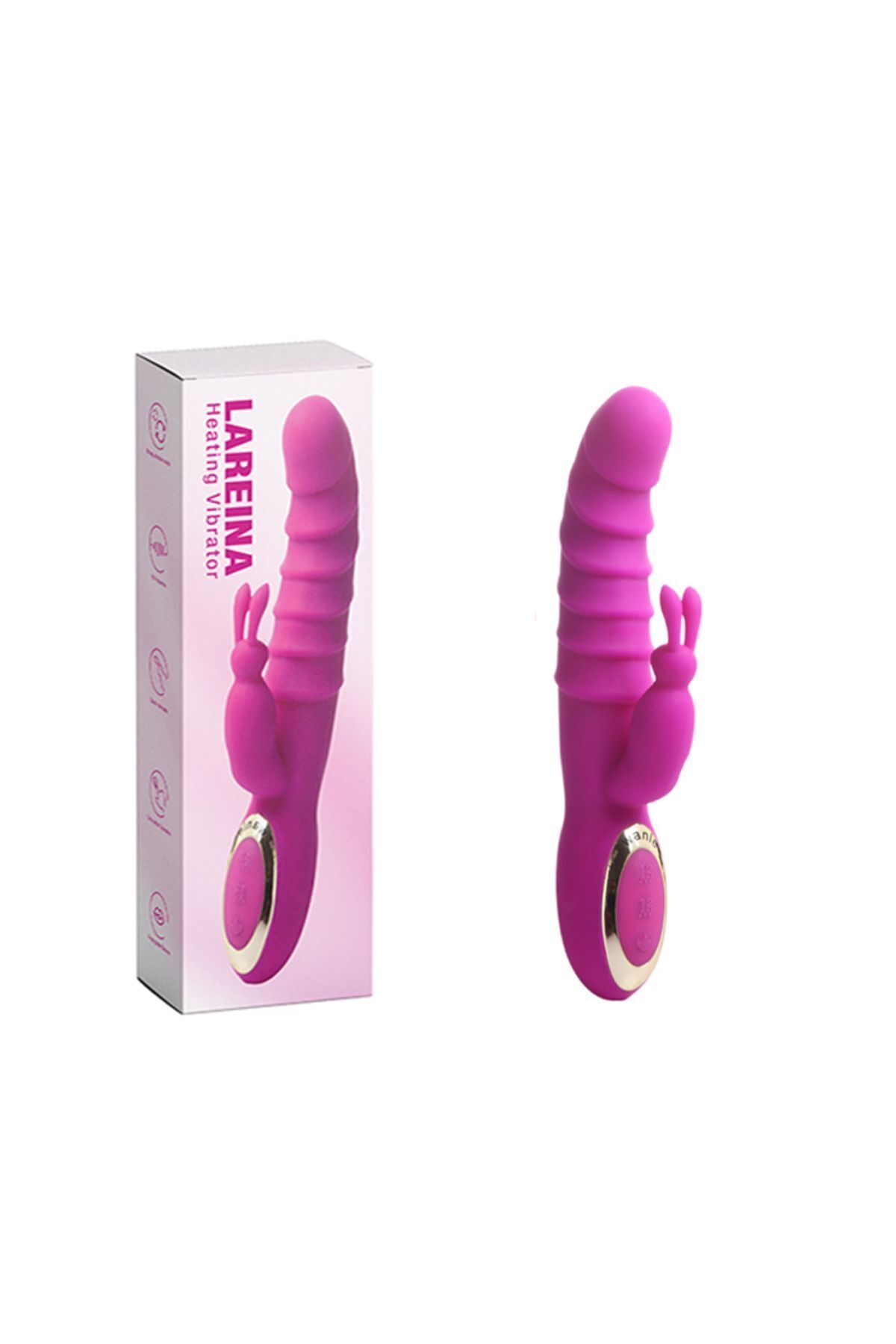 1_org_zoom-1755.jpg Isıtmalı Pembe Titreşimli Klitoris Uyarıcılı Tavşan Vibratör USB Şarjlı 10 Foksiyon 2 Motor Tırtıklı - Görsel 1