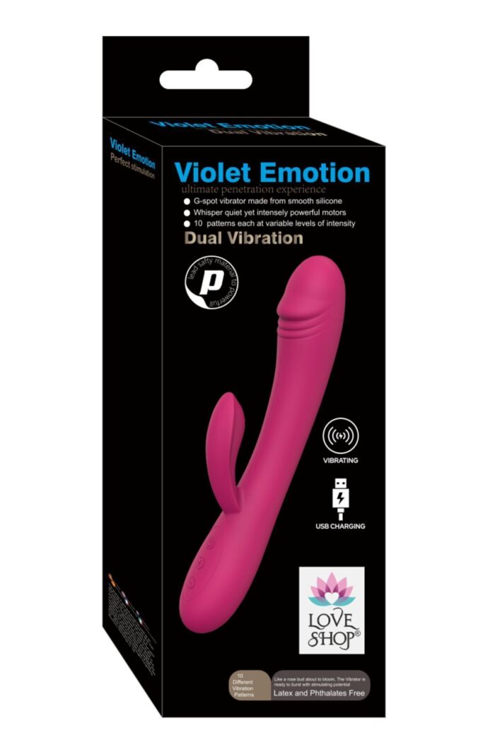 10 Mod Özel Tavşan Vibratör-İkili Kullanım(Anal Ve Vajin için)-Uzunluk 20 cm-Klitoris Uyarıcı Pembe - Görsel 2