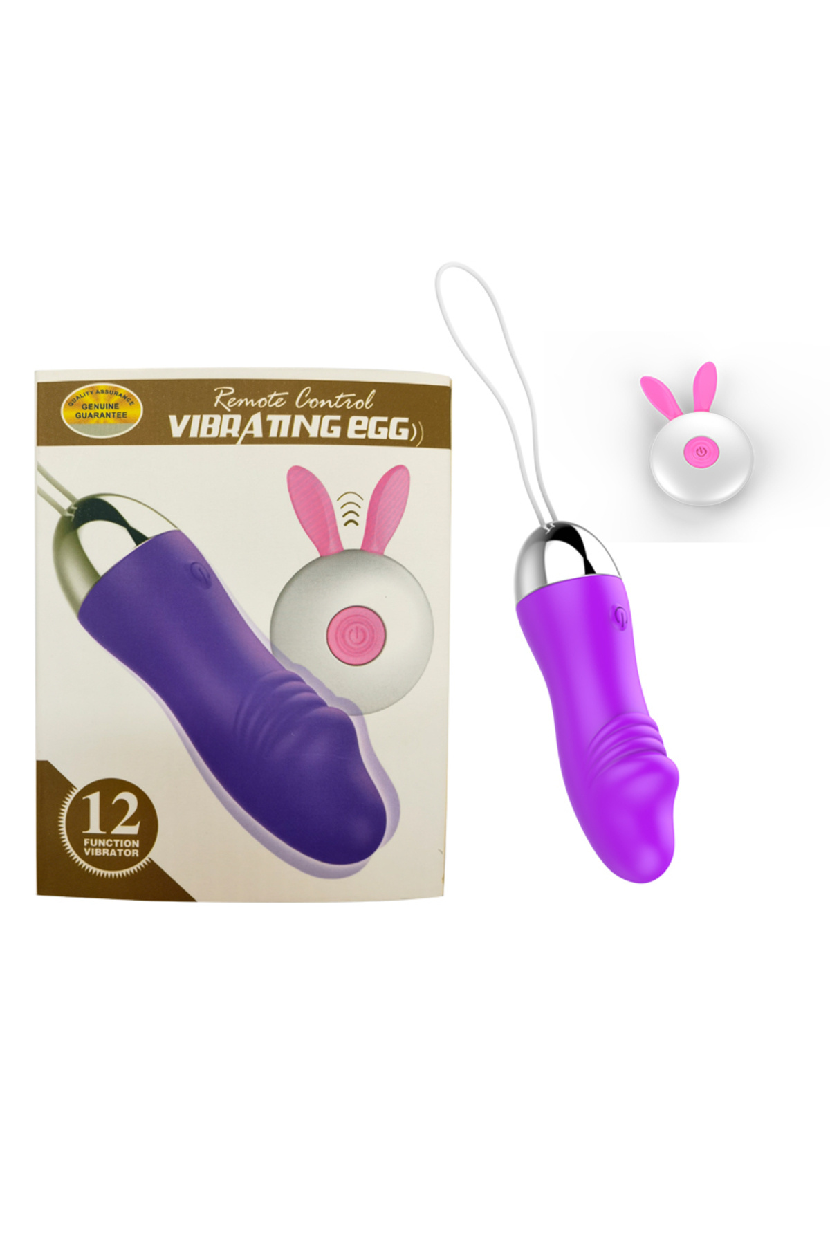 1_org_zoom-1760.jpg 12 Modlu Özel Vibratör -Penis Görünümlü Mini Vibratör - Uzaktan Kumandalı - Klitoris Uyarıcı - Mor - Görsel 1